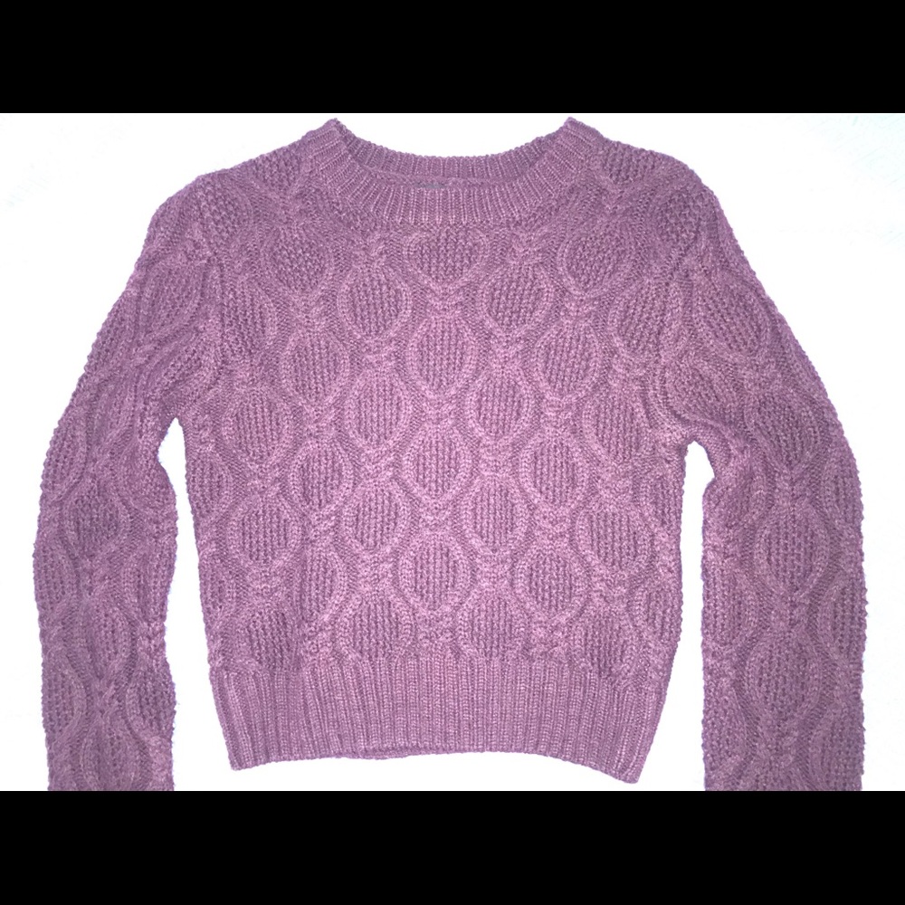 Crop Lavender Sweater
